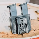 OWB Double Mag Pouch for Glock 17, 19, 22, 23 & More - USA Made - Signature Double Magazine Carrier with Tek-Lok Belt Attachment Clip by Blade-Tech Ho
