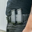 OWB Double Mag Pouch for Glock 17, 19, 22, 23 & More - USA Made - Signature Double Magazine Carrier with Tek-Lok Belt Attachment Clip by Blade-Tech Ho