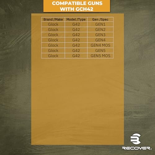 Recover Tactical Slide Rack Assist Compatible with Glock 42 All Generations (GCH42)